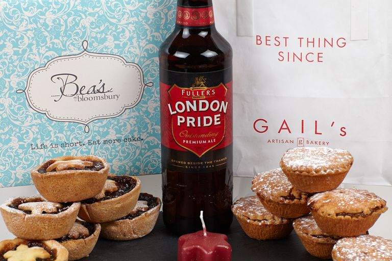 Mince Pies, Beas of Bloomsbury, Gails, London Pride, Fuller's